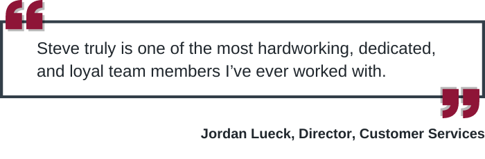 Jordan Lueck - Quote - Steve Sanchez