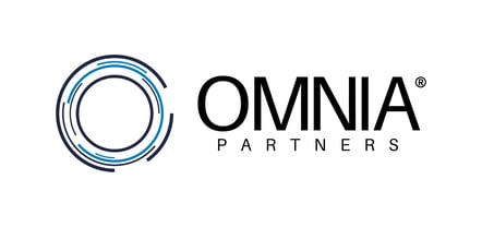 OMNIA Partners Logo Primary Navy Sky Blue