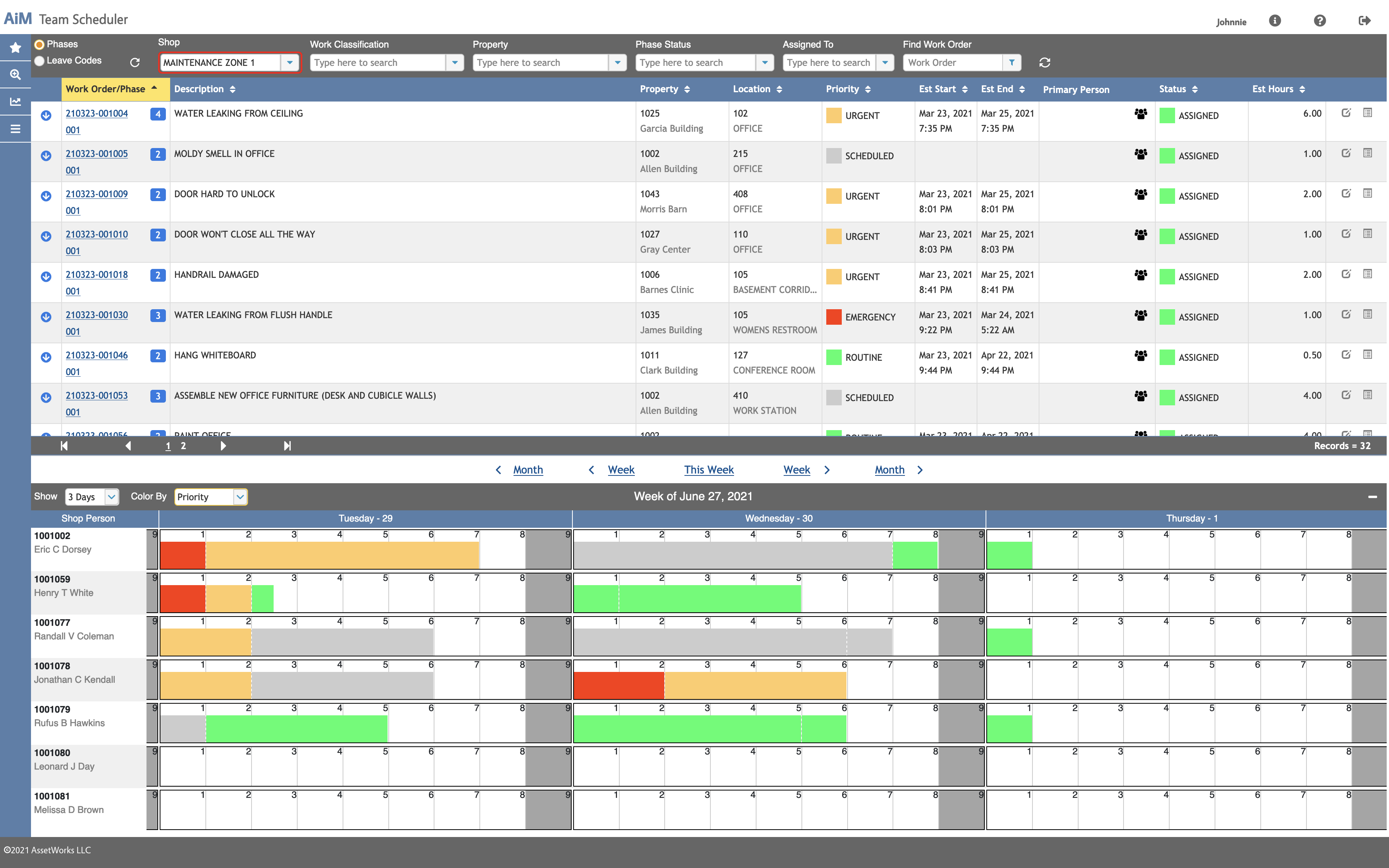 AiM Team Scheduler